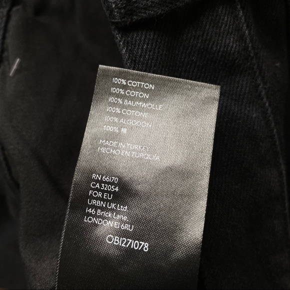 NWOT Free People Stove Pipe High Rise Jeans In Black Out Size 30 - Picture 7 of 10